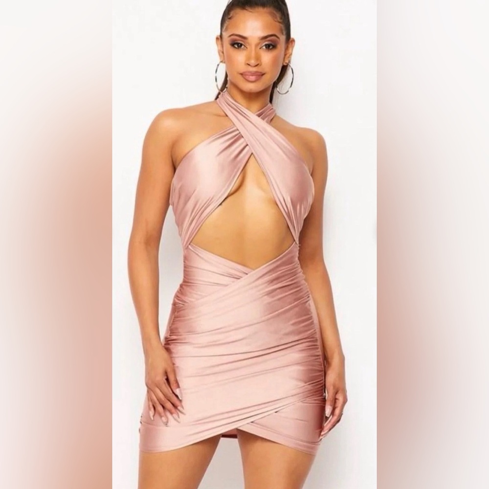 Celebrity Fashion by Hera Collection Pink Short Cocktail Party Dress Size M